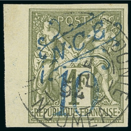 Stamp of Colonies françaises » Nouvelle-Calédonie 1892-93, Timbre Type Sage Y&T n°35 10 centimes sur
