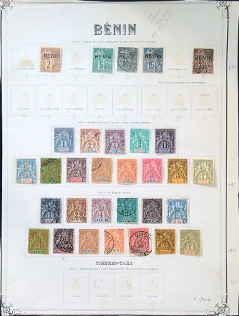 Stamp of Colonies françaises » Colonies Francaise Collections et Lots BÉNIN, Collection avancée de timbres neufs et oblitérés
