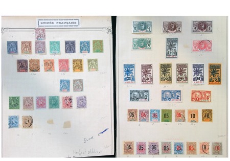 Stamp of Colonies françaises » Colonies Francaise Collections et Lots GUINÉE, Collection avancée de timbres neufs et oblitérés