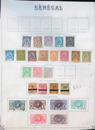 Stamp of Colonies françaises » Colonies Francaise Collections et Lots SÉNÉGAL, Collection de timbres neufs et oblitérés