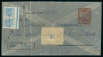 Stamp of Brazil BRAZIL 1948 2 different money value postal stationery envelopes on transparent paper, rare