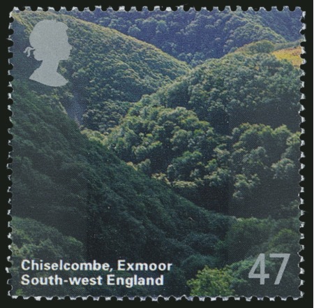 Stamp of Great Britain » Queen Elizabeth II 2005 A British Journey showing variety error of face value 47p instead of 57p, mint n.h.