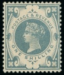 Stamp of Great Britain » 1855-1900 Surface Printed » 1887-1900 Jubilee Issue & 1891 £1 Green 1899 1s "Jubilee" colour trials, group of ten