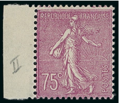 Stamp of France » Émissions à partir de 1900 1924-32, Timbre Semeuse lignée Y&T n°202a 75 centimes