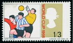 Stamp of Great Britain » Queen Elizabeth II 1966 World Cup errors/varieties group incl. 6d phos. with variety black omitted mint n.h. (S.G. £2'000)