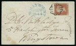 Stamp of Great Britain » 1841 1d Red Hollymount: 1841 1d Red IF, three margins, tied to