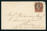 Stamp of Great Britain » 1841 1d Red Oxford: 1841 1d Red pl.38 AE, close to good margins,