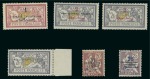 Stamp of Colonies françaises » Maroc 1914-1921, Belle étude de 6 timbres Mouchon et Merson