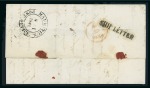 Stamp of Seychelles » Prestamp Postal History 1846 (Mar 24) Entire with first sheet only with Seychelles manuscript notation on front bottom left