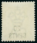 Stamp of Hong Kong 1891 20c. To $1 set of three with the additional 20c.