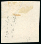 Stamp of India » 1854 Lithographs Spence 35: 4a brown red and dark blue on yellowish paper