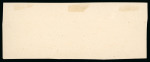 Stamp of India » 1854 Lithographs Spence 64: 4a vermilion and pale blue on yellowish wove paper right marginal pair