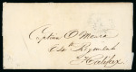 Stamp of Surinam (British Occupation) 1813 (Jul 1) Entire from Surinam to a Captain in the 64th regiment in Halifax, Nova Scotia, with "SURINAM" 9 JY 1816 fleuron ds on reverse