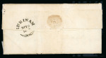 Stamp of Surinam (British Occupation) 1813 (Jul 1) Entire from Surinam to a Captain in the 64th regiment in Halifax, Nova Scotia, with "SURINAM" 9 JY 1816 fleuron ds on reverse