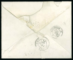 Stamp of Egypt » French Post Offices » Alexandria 1868 Envelope from Alexandria to France, franked 40c