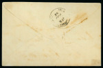Stamp of Egypt » 1867-69 Penasson » Issued Stamps 1pi red, two singles tied on separate covers, fine