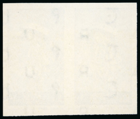 1961 Navy Day 10m blue, mint nh imperforate pair, very