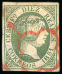 Stamp of Spain FORGERIES: Group of 14 Sperati forgeries all with "SPERATI REPRODUCTION" handstamps on reverse