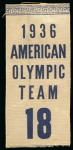 Stamp of Olympics » 1936 Berlin » Documents, Programmes, Tickets, etc. Collection of correspondence and memorabilia from Ronald W. Hibbard, USA Baseball participant at the 1936 Olympics