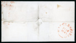 Stamp of Great Britain » 1840 1d Black and 1d Red plates 1a to 11 1840 1d Intense black pl.8 HD, good to large margins, tied to 1841 (Jan 18) wrapper from Chesterfield to Manchester
