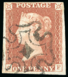 Stamp of Great Britain » 1840 1d Black and 1d Red plates 1a to 11 1841 1d Red pl.8 CF, fine to very large margins, cancelled by neat strike of the distinctive Welshpool MC with solid centre