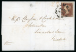 Stamp of Great Britain » 1841 1d Red 1841 1d red pl.24 AE, just clear to huge margins (part top sheet marginal), neatly tied by Dorchester cds 