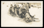 Stamp of Olympics » 1932 Lake Placid 1932 Lake Placid group of four 1930s real photo postcards depicting USA bobsleigh team