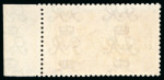 Stamp of Great Britain » King George V » 1913-19 Seahorse Issues 1920 5s Rose red (23mm printing) mint n.h. right hand marginal example on simple cypher experimental paper overprinted "CANCELLED"
