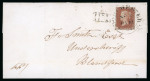 Stamp of Great Britain » 1841 1d Red 1842 (Nov 5) Wrapper from Dorchester (Dorset) to Blandford with 1841 1d red-brown pl.20 LE tied by a Dorchester "Wessex" type cds