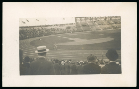 Stamp of Olympics » 1924 Paris » Postcards 1924 Paris group of five postcards incl. real photo pc of a race taking part in the stadium