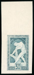 Stamp of Olympics » 1924 Paris » Essays and Proofs 1924 Paris group incl. 30c proof in grey-blue (taken from the composite sheetlet of proofs with other issues)