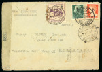 Stamp of Italy » Regno del Sud Lettera del 19.9.44 da Centola via New York per Montevideo