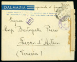 Stamp of Italy » Foreign Occupations of Italian Territories or Under Italian Sovereignty » German Occupation of Zara 1944 Trio of covers including one dispatched at Trieste when the office was closed and stamps not available