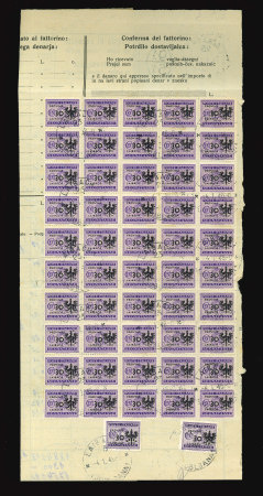 Stamp of Italy » Foreign Occupations of Italian Territories or Under Italian Sovereignty » German Occupation of Ljubljana (Laibach, Lubiana) 1945 (Jan 9) Postal form registering the delivery of