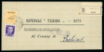 Stamp of Italy » Foreign Occupations of Italian Territories or Under Italian Sovereignty » Anglo-American Occupation of Sicily Rara affrancatura mista con Regno soprastampato "P.M."