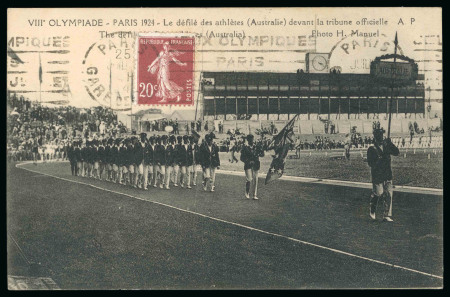 Stamp of Olympics » 1924 Paris » Covers and Cancellations 1924 Paris group of 56 covers/cards with Olympic stamps/cancels