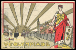 Stamp of Olympics » 1920 Antwerp DURING THE GAMES: 1920 (Aug 26) "VIIe OLYMPIADE" postcard by Verelst with 1920 Olympics set of three tied by "ANTWERPEN-ANVERS / VIIe OLYMPIADE" cds