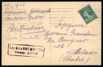 Stamp of Olympics » 1924 Chamonix DURING THE GAMES: 1924 (Jan 31) Picture postcard with 10c Semeuse tied by "SPORTS d'HIVER / CHAMONIX - MONT BLANC / JANVIER 1924" special roller cancel