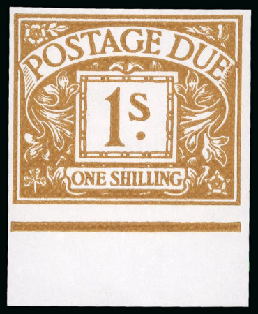 Stamp of Great Britain » Postage Dues 1968-69 2d, 3d, 4d, 5d, 6d, 8d and 1s Postage Due imperf. imprimaturs, mint n.h. lower marginals with "NPM IMPRIMATUR" handstamps on reverse