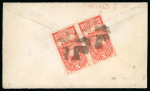 Stamp of United States » 1870-75 National Bank Note Co. and Continental Bank Note Co. Issues 1875ca Envelope from the USA to Captain Allen on the whaling ship "Eric the Red", with Peru postage dues