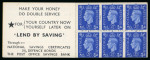 Stamp of Great Britain » Booklets 1940 2s6d Booklet, edition no. 40, complete, all panes showing cylinder numbers