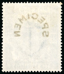 Stamp of Great Britain » King Edward VII » 1902-10 De La Rue Issues 1902-10 De La Rue 10s ultramarine with "SPECIMEN" type 17 overprint