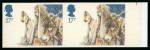 Stamp of Great Britain » Queen Elizabeth II 1984 Christmas 17p IMPERFORATE mint n.h. right marginal pair