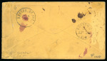 Stamp of United States » 1861-1866 issue 1864 (Mar 28) Envelope to Scotland with 1861-62 12c vertical pair