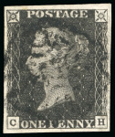 Stamp of Great Britain » 1840 1d Black and 1d Red plates 1a to 11 1840 1d grey black pl.11 CH, very fine, RPSL cert