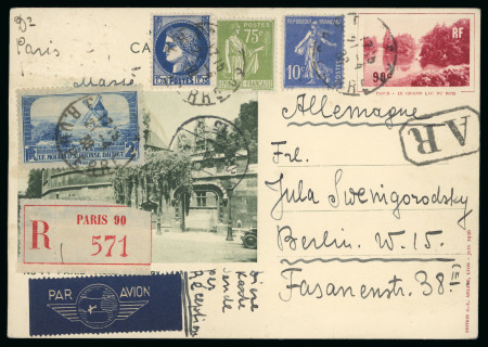 Stamp of France » Collections 1923-1953, Plus de 200 entiers postaux illustrées,