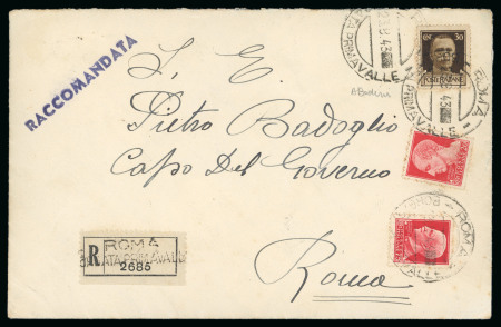 Stamp of Italy » Regno d'Italia Lettera indirizzata a Badoglio