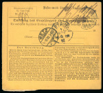 Stamp of Luxembourg 1892-93 Three parcel cards to Wurzburg