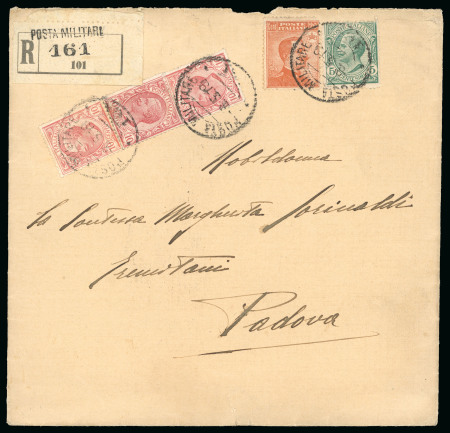 Stamp of Italy » Posta Militare » Prima Guerra Mondiale Bulgaria. Gruppo di sei pezzi affrancati.