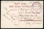 Stamp of Italy » Missions, Post Offices and Postal History Abroad » Palestine 1917-18 Two postcards to Italy bearing different postmarks